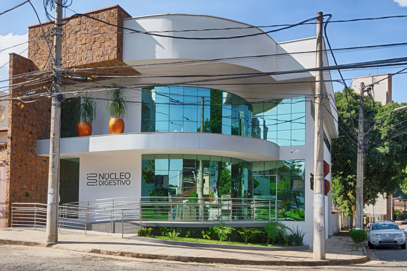 Fachada do Núcleo Digestivo, na Rua Cedro, 230, no bairro Horto, em Ipatinga